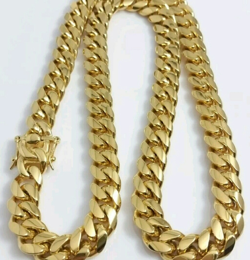 14K GOLD Plated MIAMI CUBAN CHAIN
